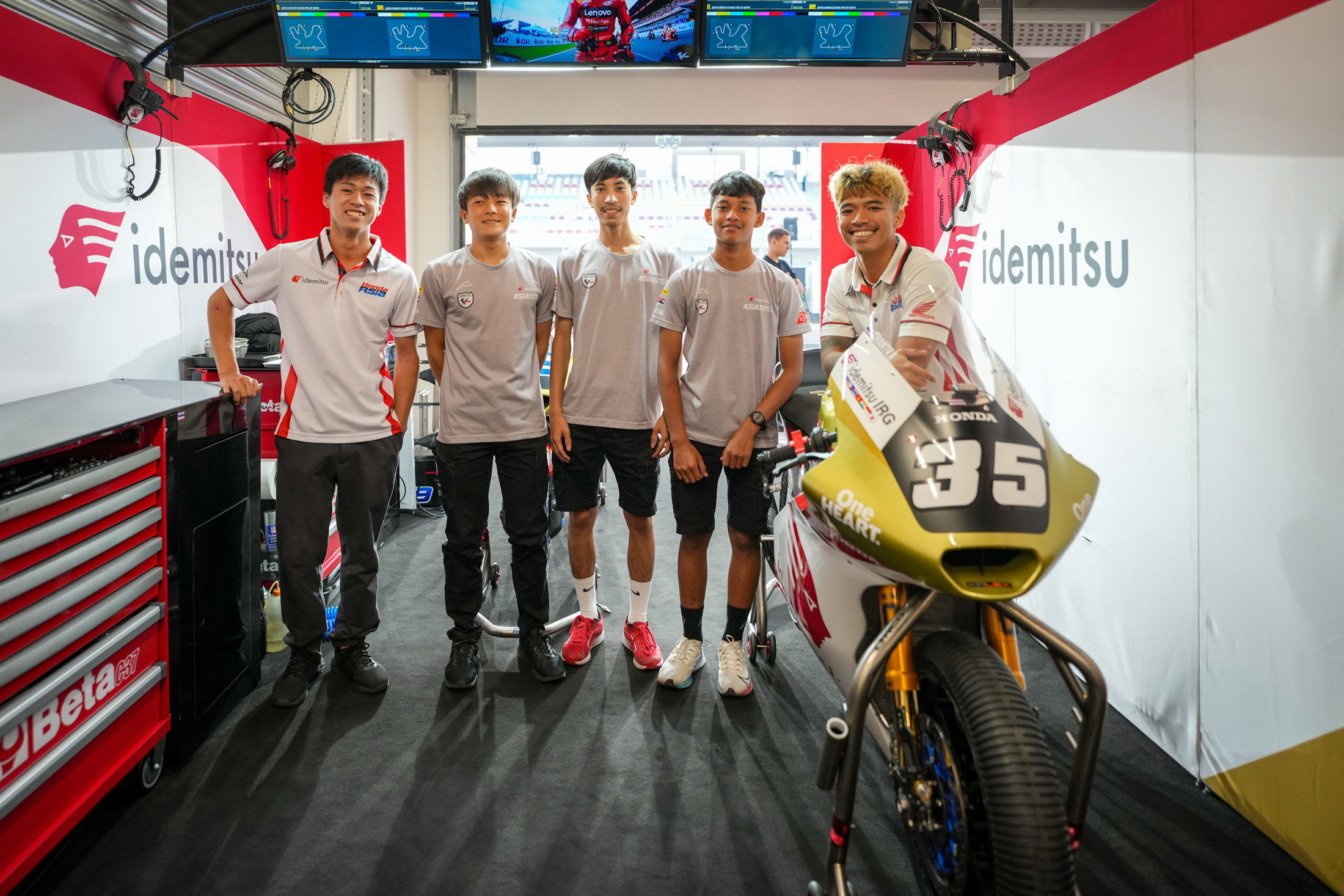 Thursday | MotoGP boxes visit | Track Familiarisation | Round 6 Qatar | 2023 Idemitsu Asia Talent Cup